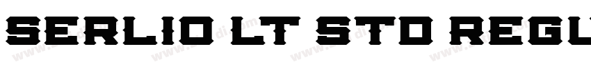 Serlio LT Std Regula字体转换